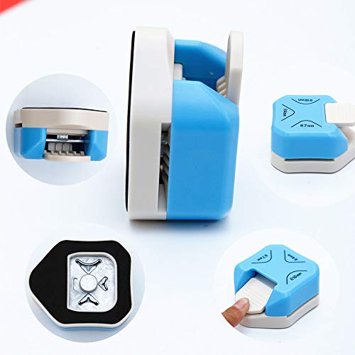 Paper Corner Rounder 3 in 1 (R4mm+R7mm+R10mm), Corner Punches for Paper Crafts, Corner Cutter ,Envelope Punch Board ,Hole Puncher, Laminate, DIY Projects, Photo Cutter,Card Making and Scrapbooking