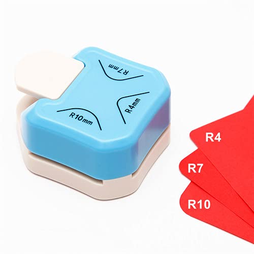 Paper Corner Rounder 3 in 1 (R4mm+R7mm+R10mm), Corner Punches for Paper Crafts, Corner Cutter ,Envelope Punch Board ,Hole Puncher, Laminate, DIY Projects, Photo Cutter,Card Making and Scrapbooking