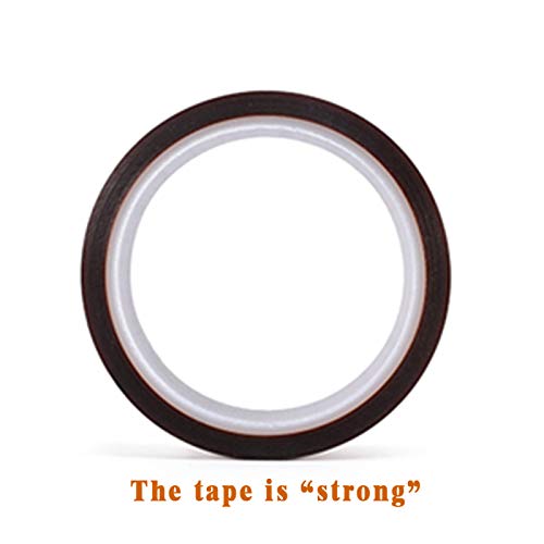 EQUTY BAYMERS 2 Rolls 13mm X 33m 108ft Heat Vinyl Press Tape,Heat Resistant Sublimation Tape for Heat Transfer,Adhesive Transfer Tape for Electronics Masking,Soldering, Protecting Circuit Board