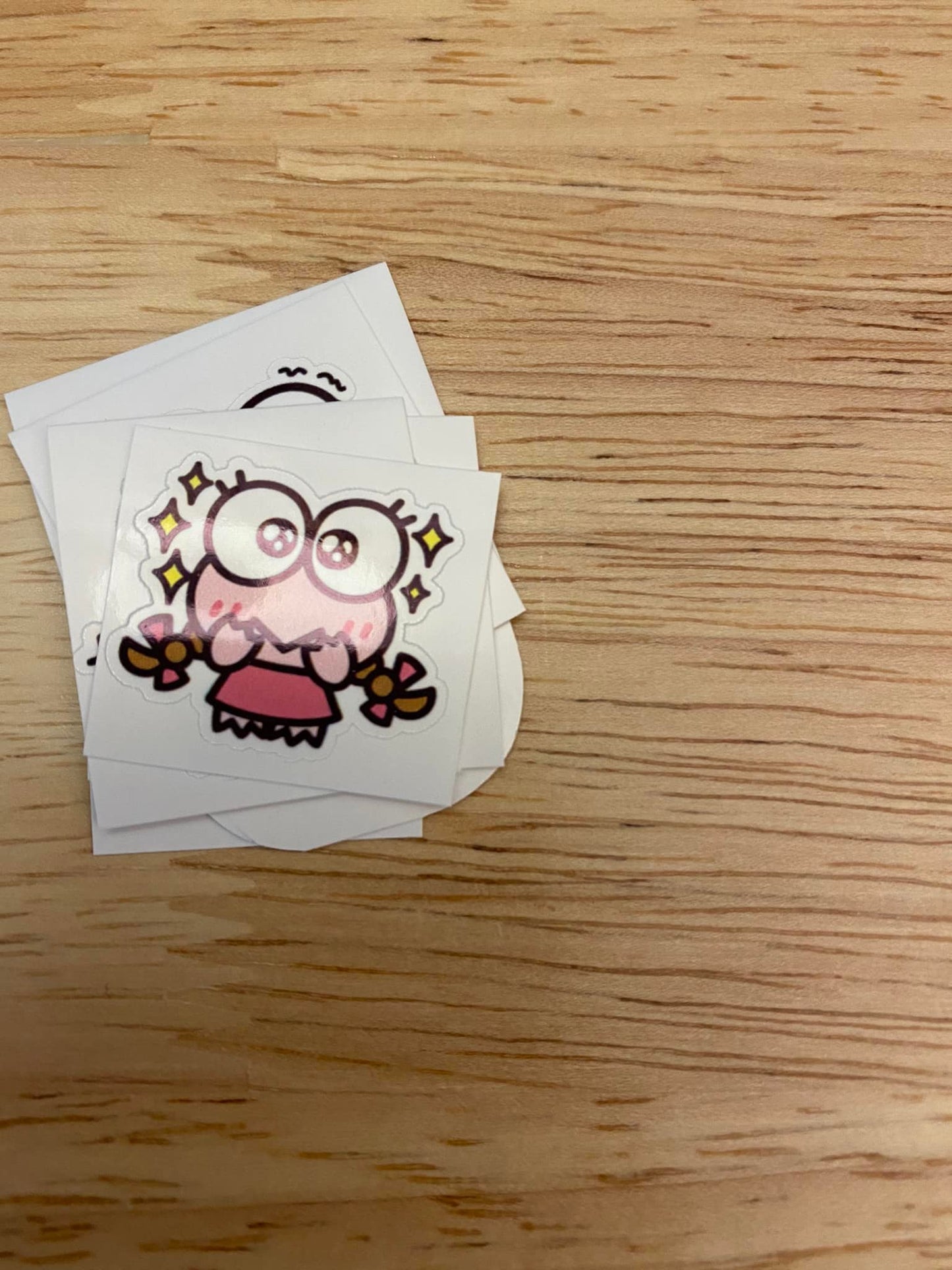 Cute Pink Frog Sticker
