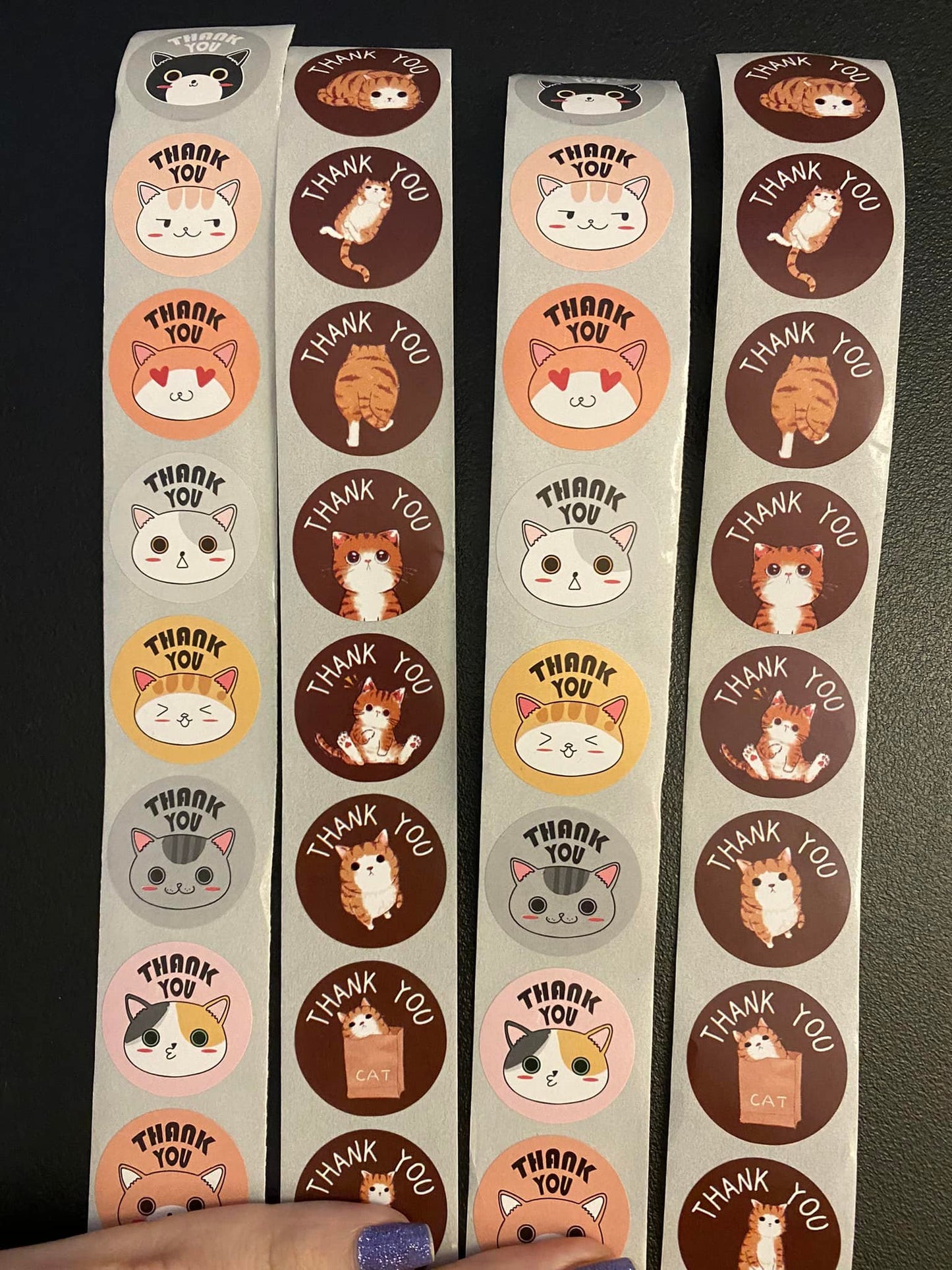 32 pcs Cat Thank You Sticker Pack