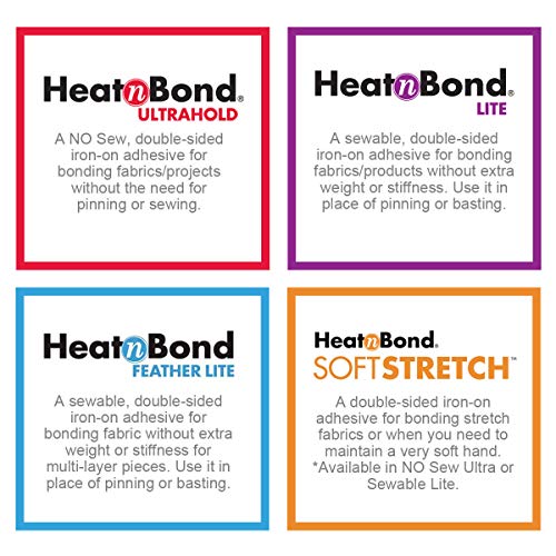 HeatnBond UltraHold Iron-On Adhesive Value Pack, 17 Inches x 5 Yards, White