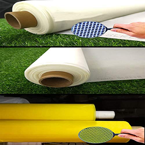 3 Yards 1.27 Meters Silk Screen Printing Fabric Mesh Screen Printing Mesh Wide High Tension Mesh Making Ink Supplies 110 Mesh(43T)