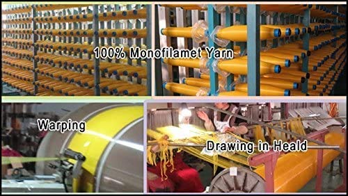 3 Yards 1.27 Meters Silk Screen Printing Fabric Mesh Screen Printing Mesh Wide High Tension Mesh Making Ink Supplies 110 Mesh(43T)