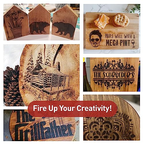 Torch Paste - The Original Wood Burning Paste | Made in USA | Heat Activated Non-Toxic Paste for Crafting & Stencil Wood Burning | Accurately & Easily Burn Designs on Wood, Canvas, Denim & More | 3 OZ
