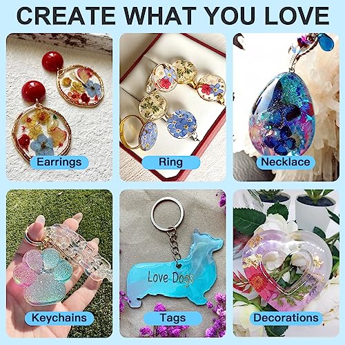 UV Resin, 2 PCS Upgrade Ultraviolet Epoxy Resin Crystal Clear Hard Glue Solar Cure Sunlight Activated Resin for Handmade Jewelry, DIY Craft Decoration, Casting and Coating(200g)