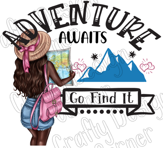 African American Adventure Awaits Go Find it PNG/JPeg Download