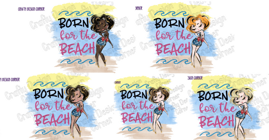 Bundle of All 5 Born for the Beach Rainbow PNG/JPeg DIGITAL Download
