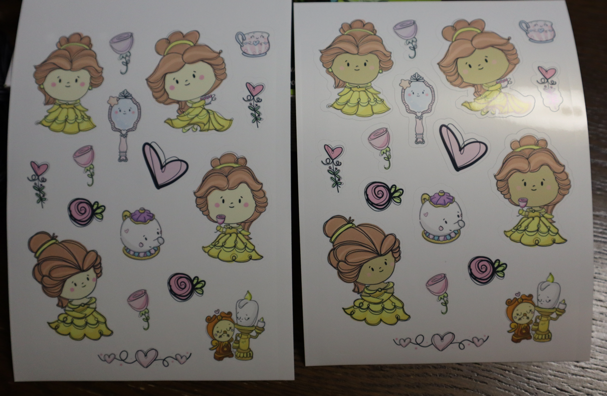 Sheet of Princess Stickers
