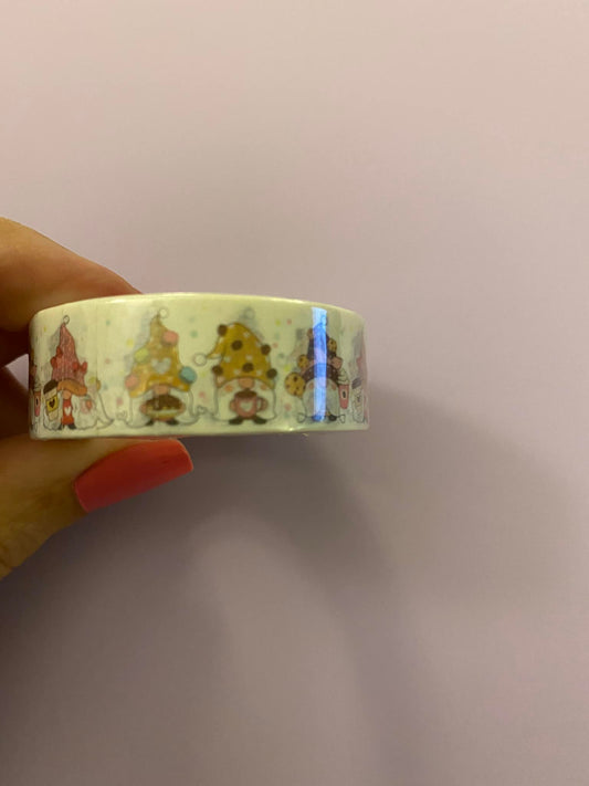 Big Roll of Coffee Gnomes with Sweet Cookie Washi Tapes