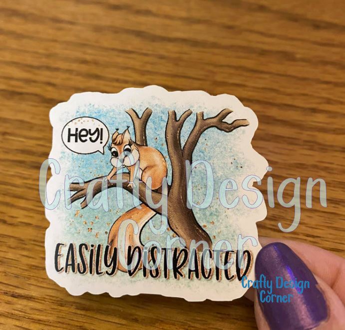 Easily Distracted STICKER