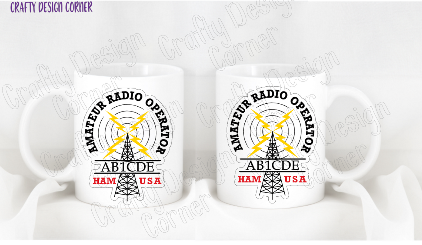 Call Sign Mug and Sticker Combo