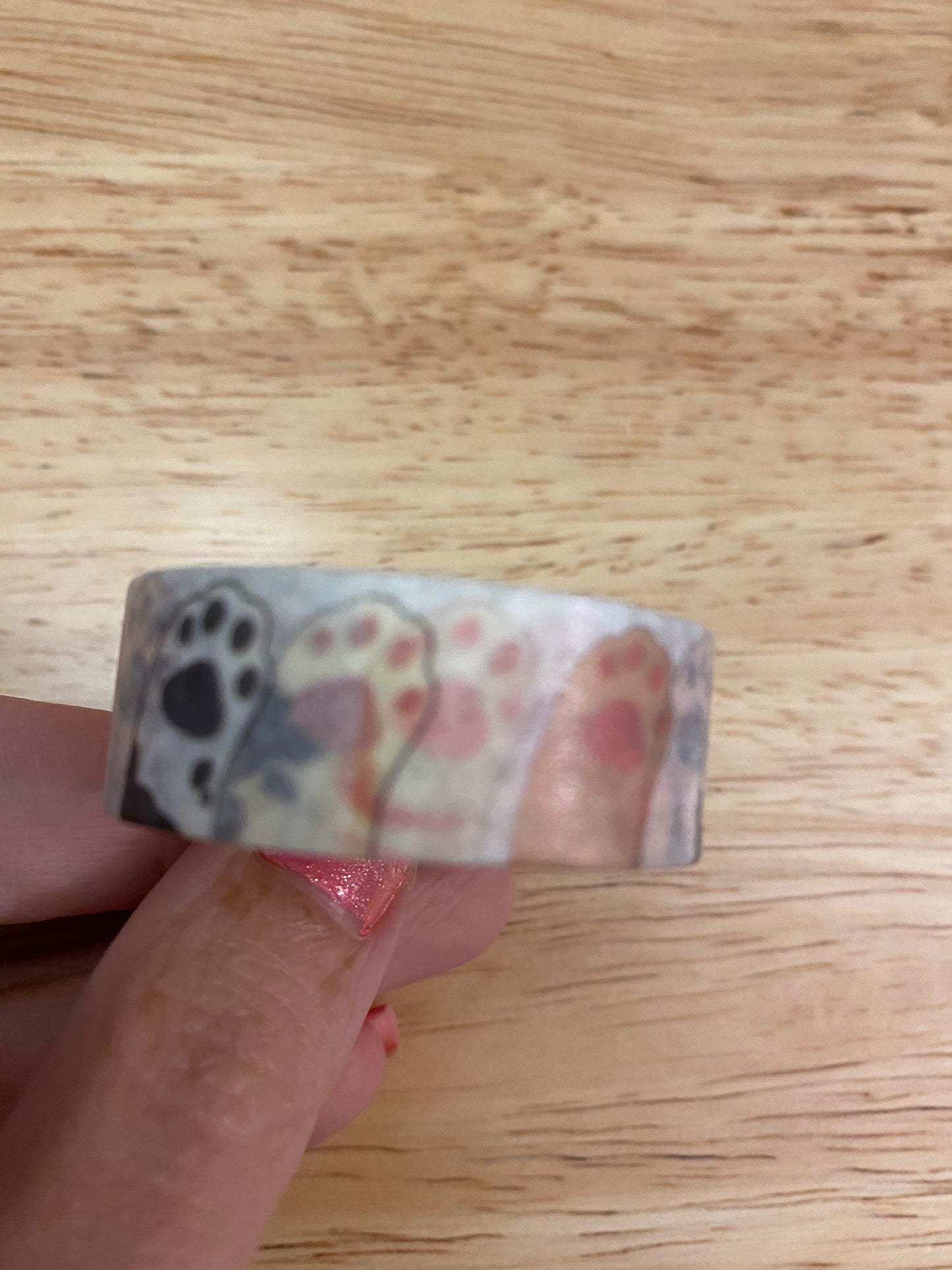 Medium Roll of Cat Paws Washi Tape