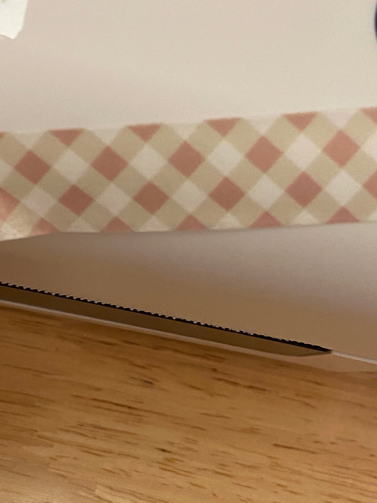 Big Roll of Pink Rose Gold Looking Grid Lattice Washi Tape