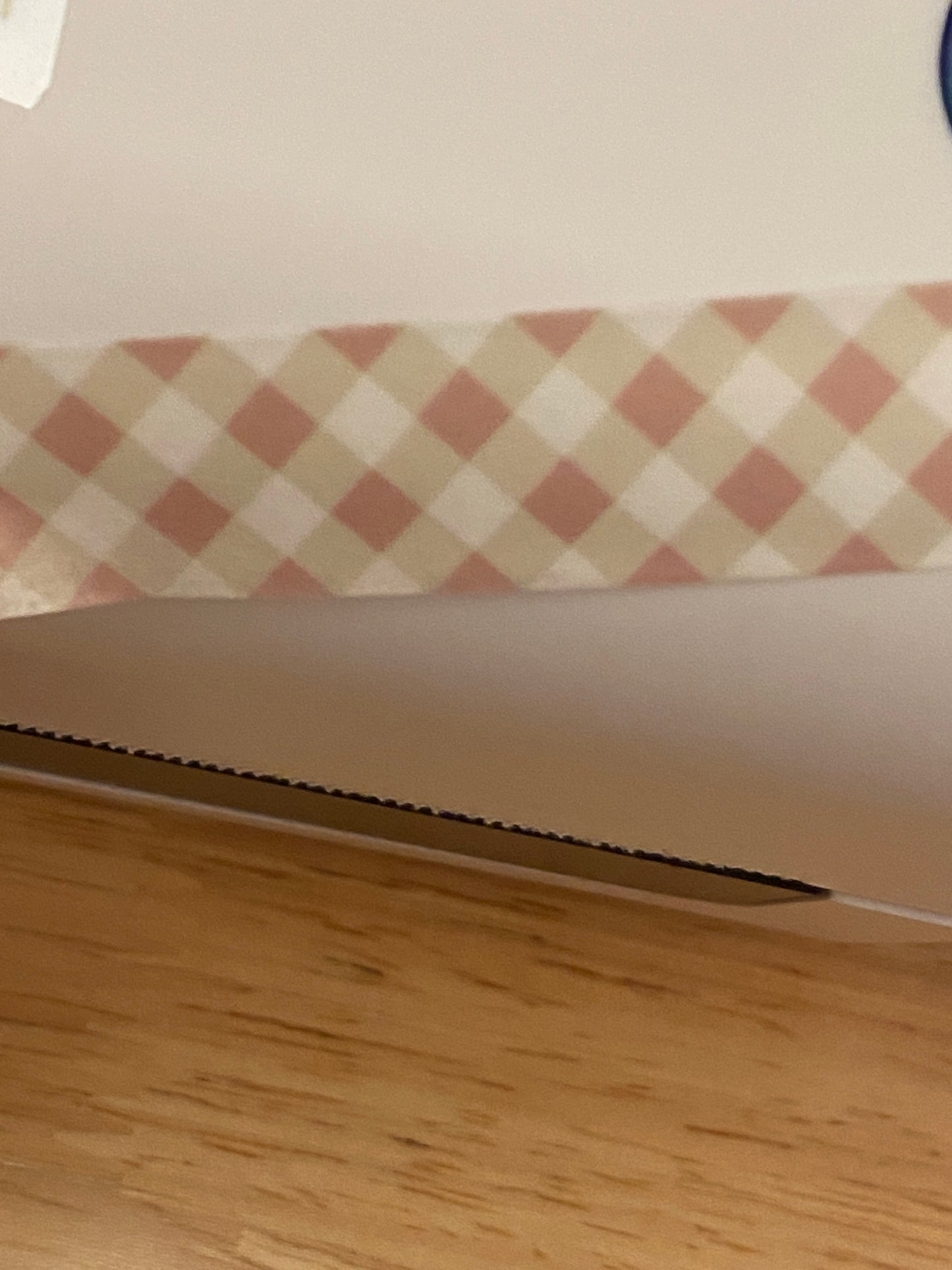 Big Roll of Pink Rose Gold Looking Grid Lattice Washi Tape