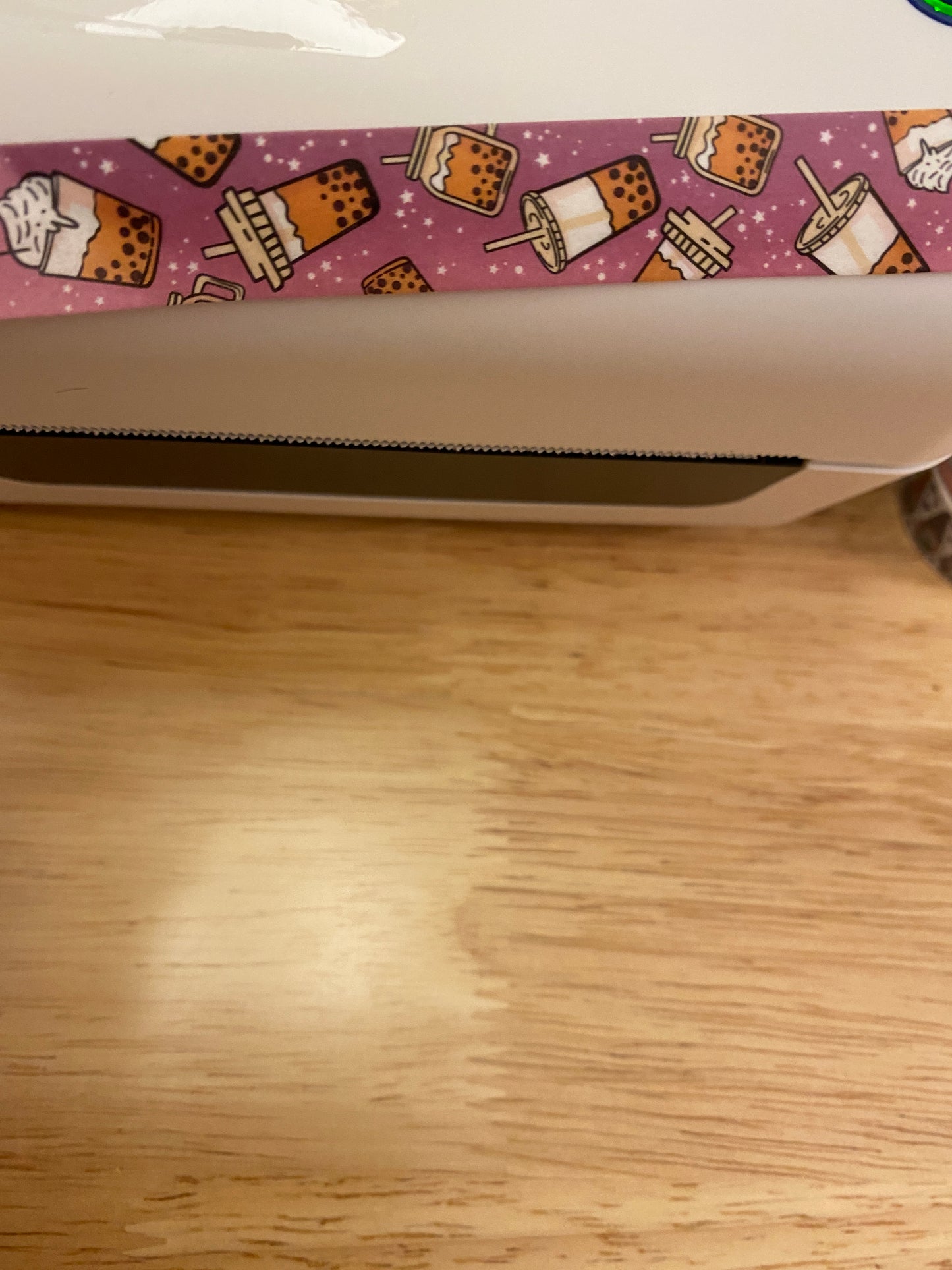 Big Roll of Bottle of Bubble Tea Purple Washi Tape