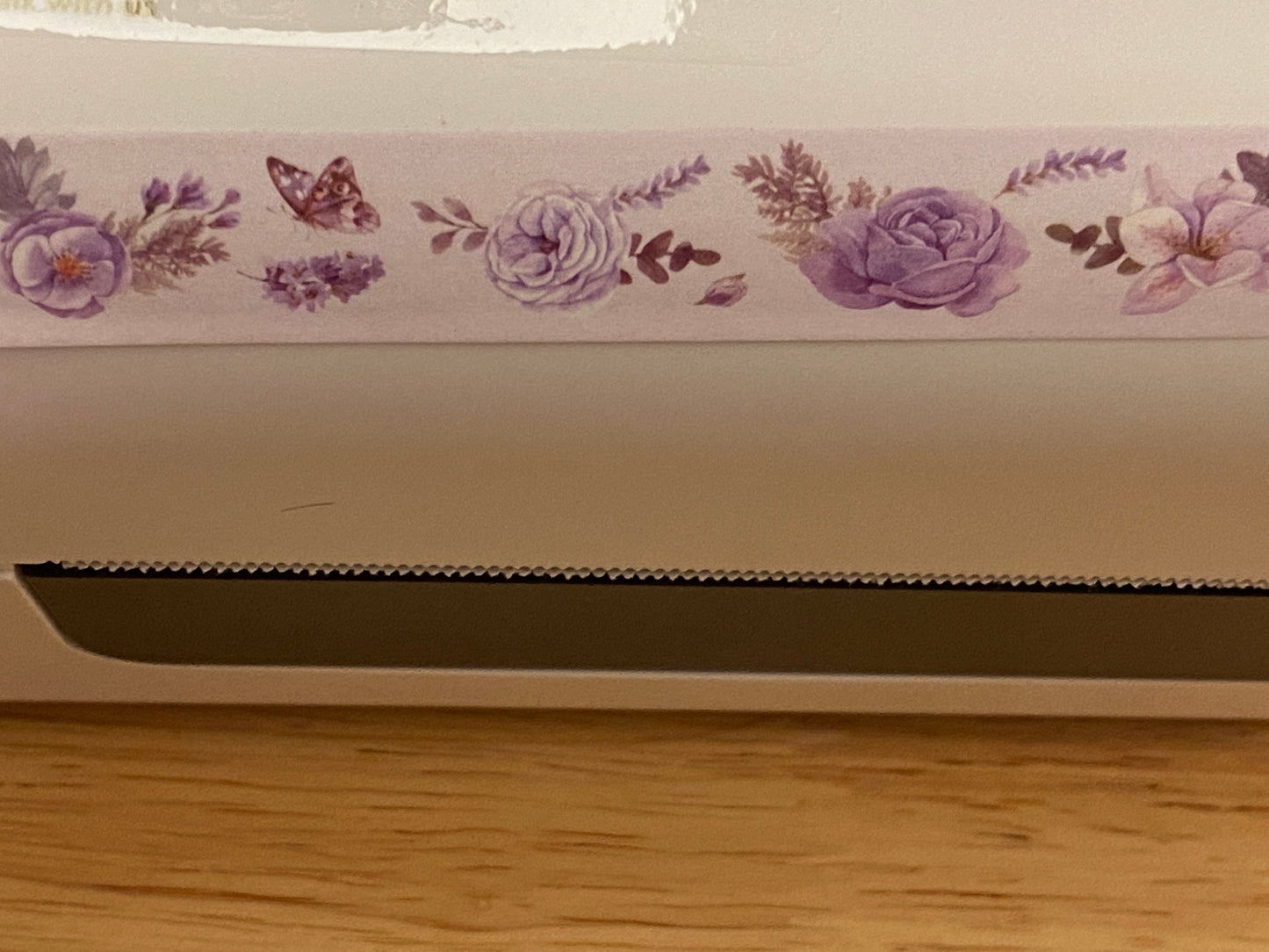 Big Roll of Purple Floral Washi Tape