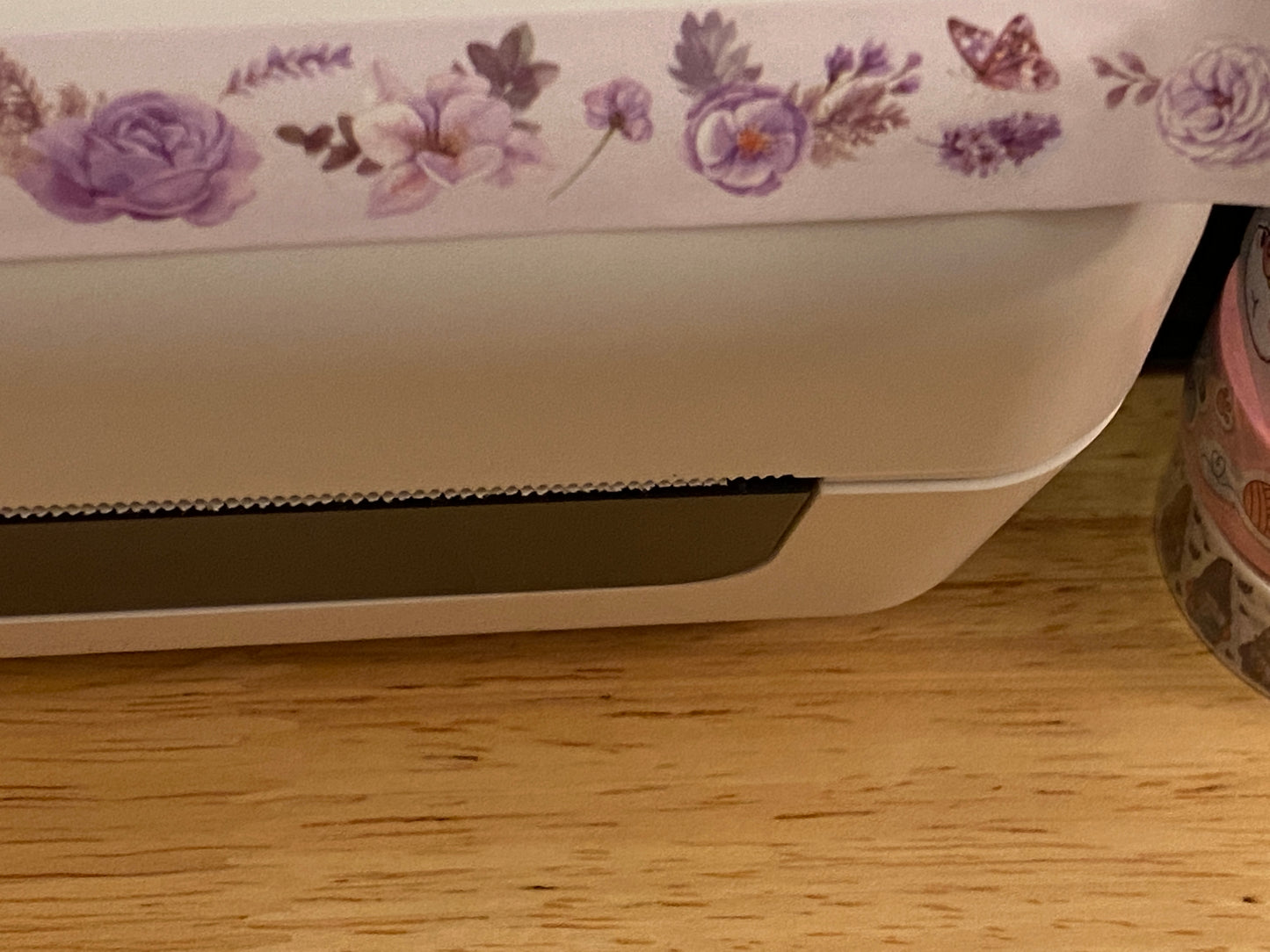 Big Roll of Purple Floral Washi Tape