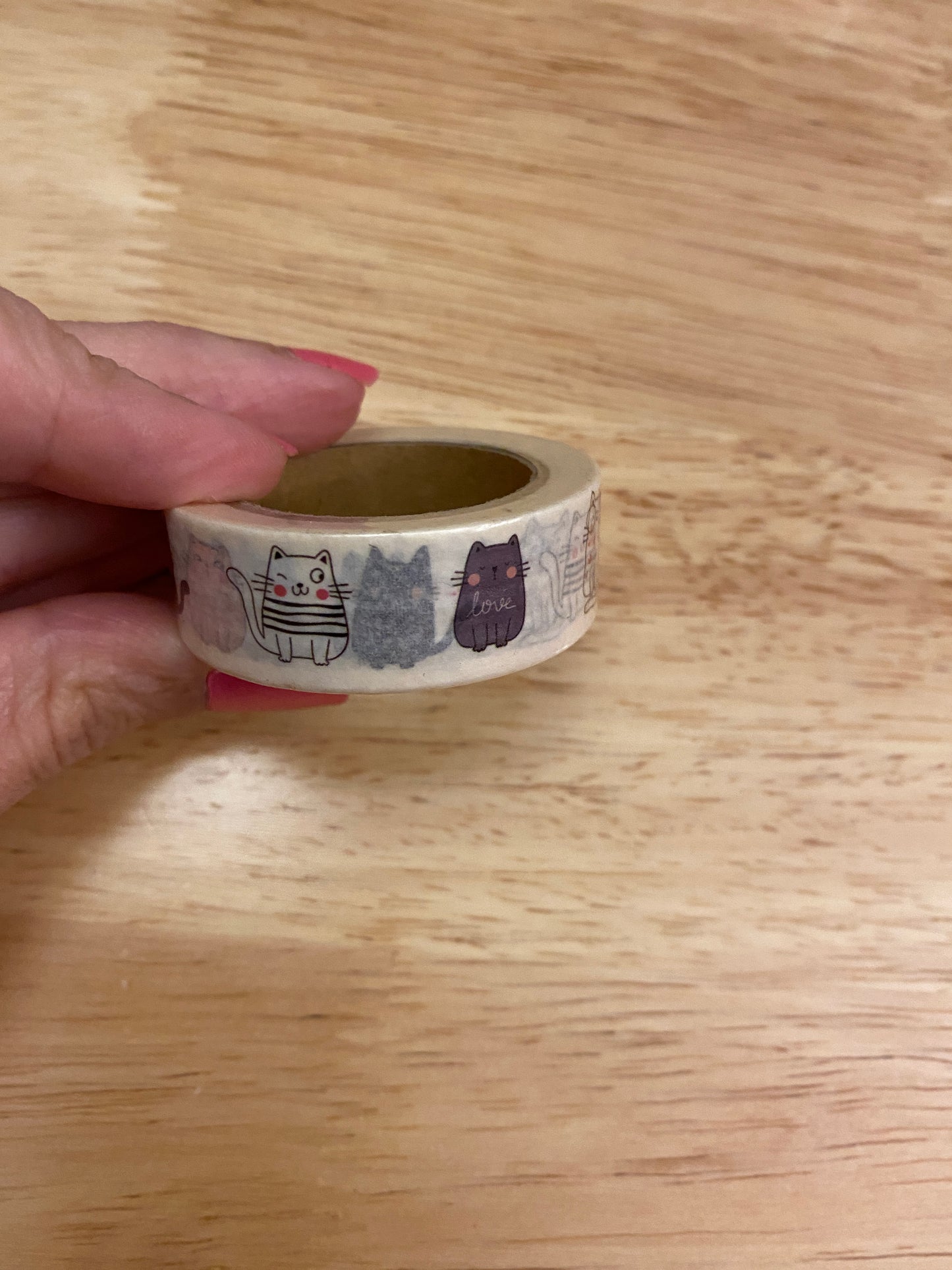 Big Roll of Sitting Cats Washi Tape