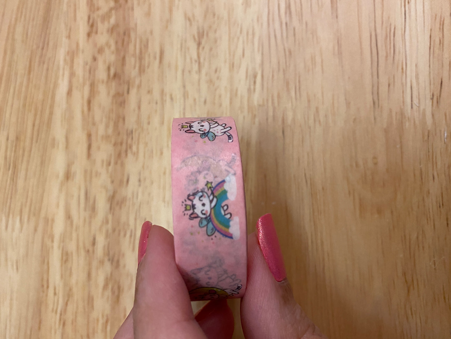 Big Roll of Rainbow Unicorn Cat Washi Tape