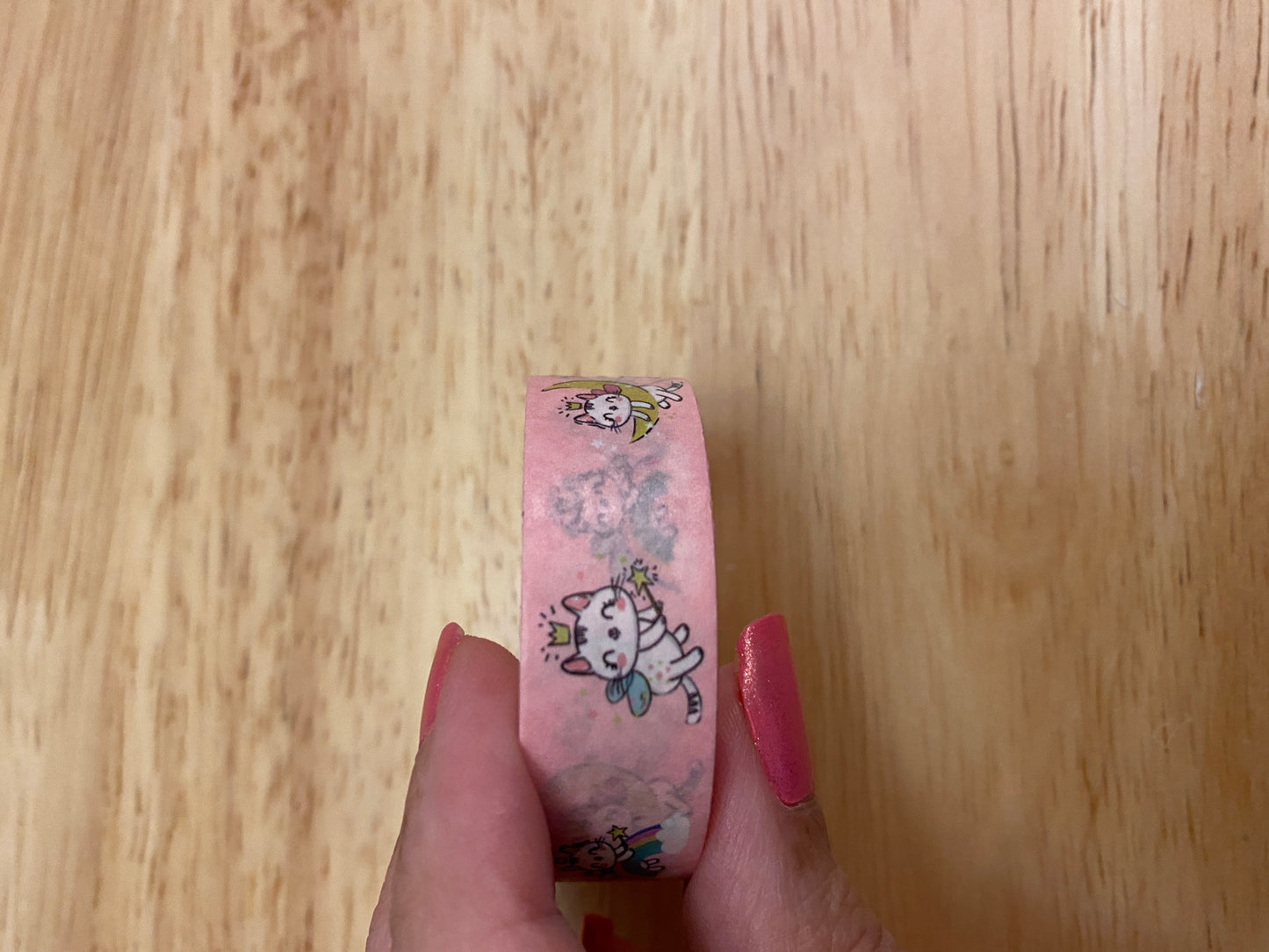 Big Roll of Rainbow Unicorn Cat Washi Tape