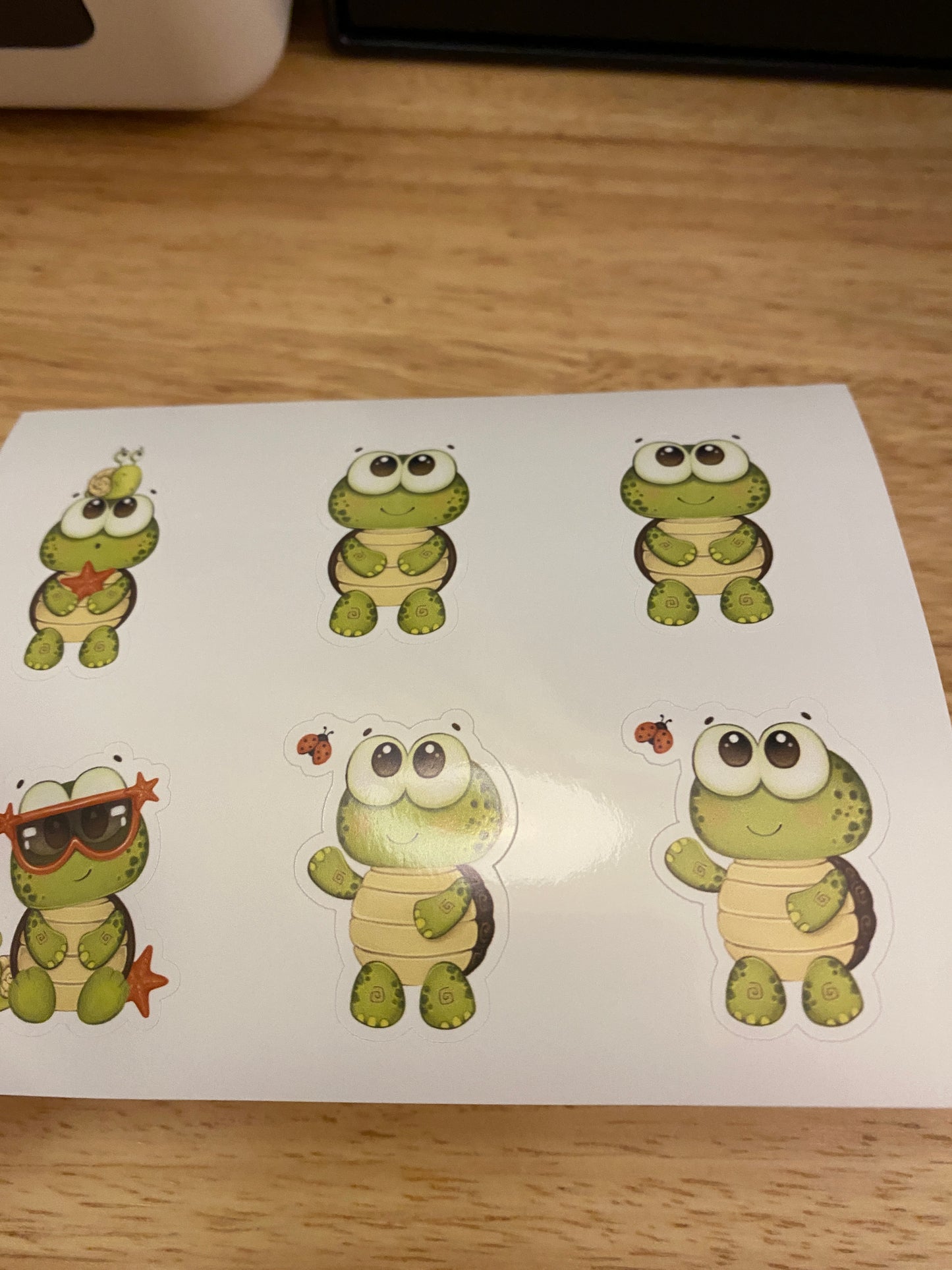 Sheet of Cute Frog Stickers