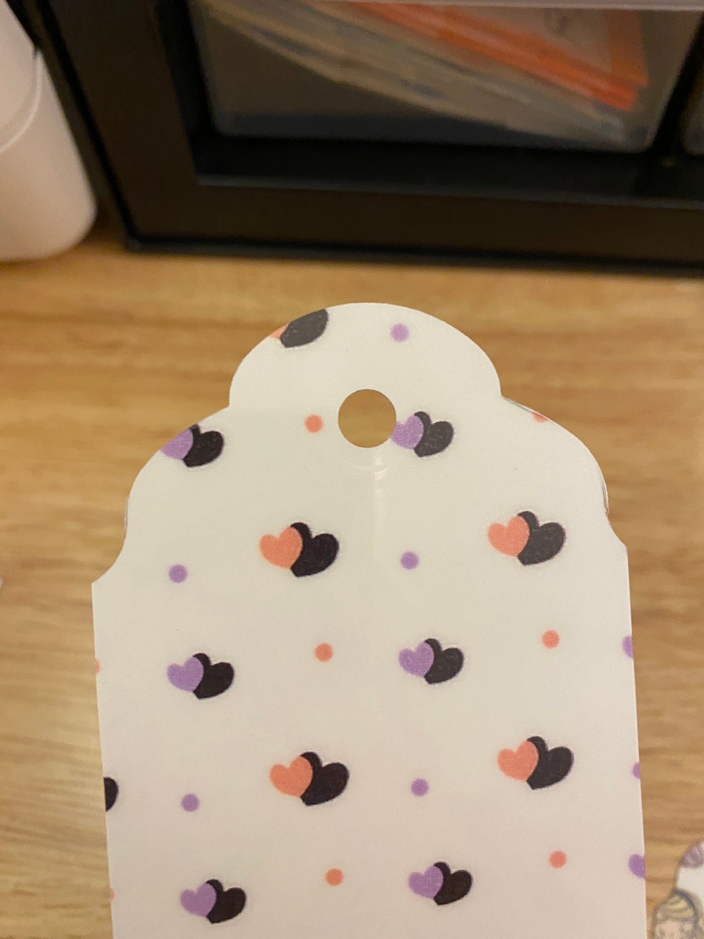 Double Sided Halloween Girl with Ghost Bookmark