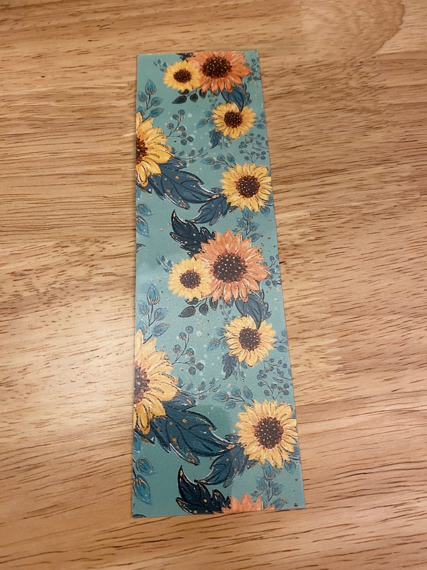 Double Sided Donkey with Sunflowers Bookmark