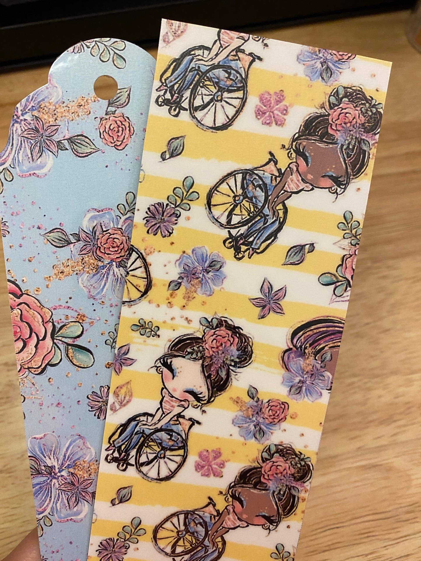 Double Sided Girls in Wheelchair Bookmark
