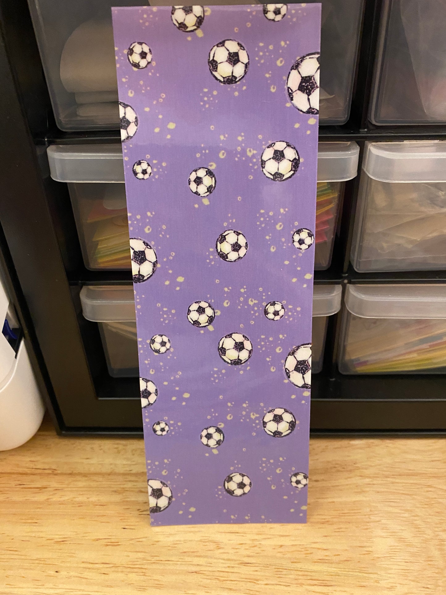 Double Sided Soccer Dragon Bookmark
