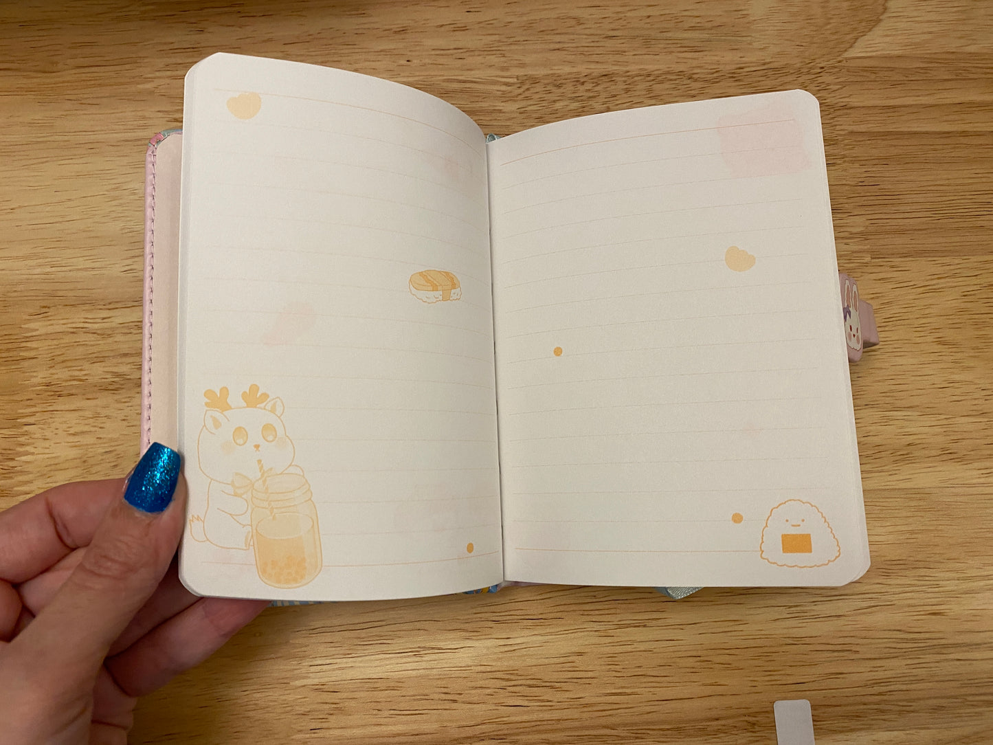 Cute Girl with Bunny Notebook Journal