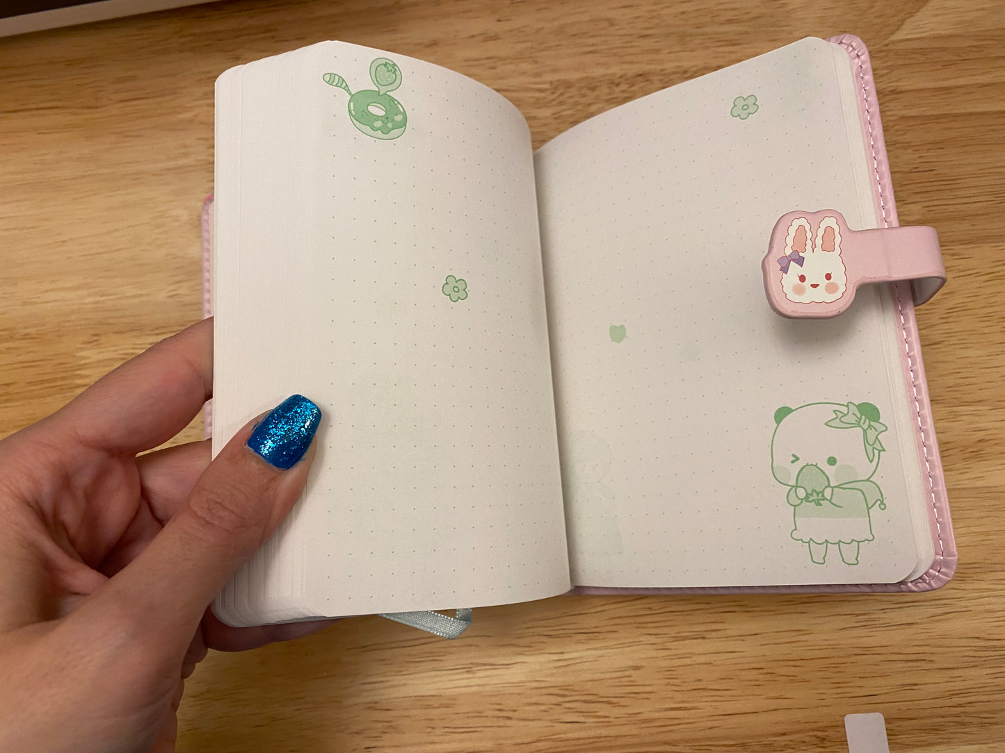 Cute Girl with Bunny Notebook Journal