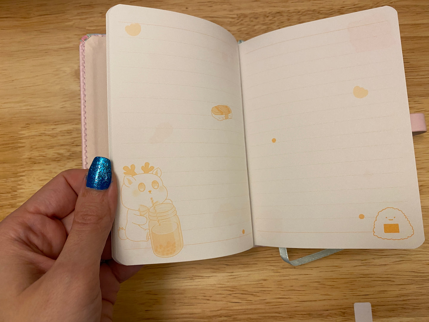 Cute Girl with Bunny Notebook Journal