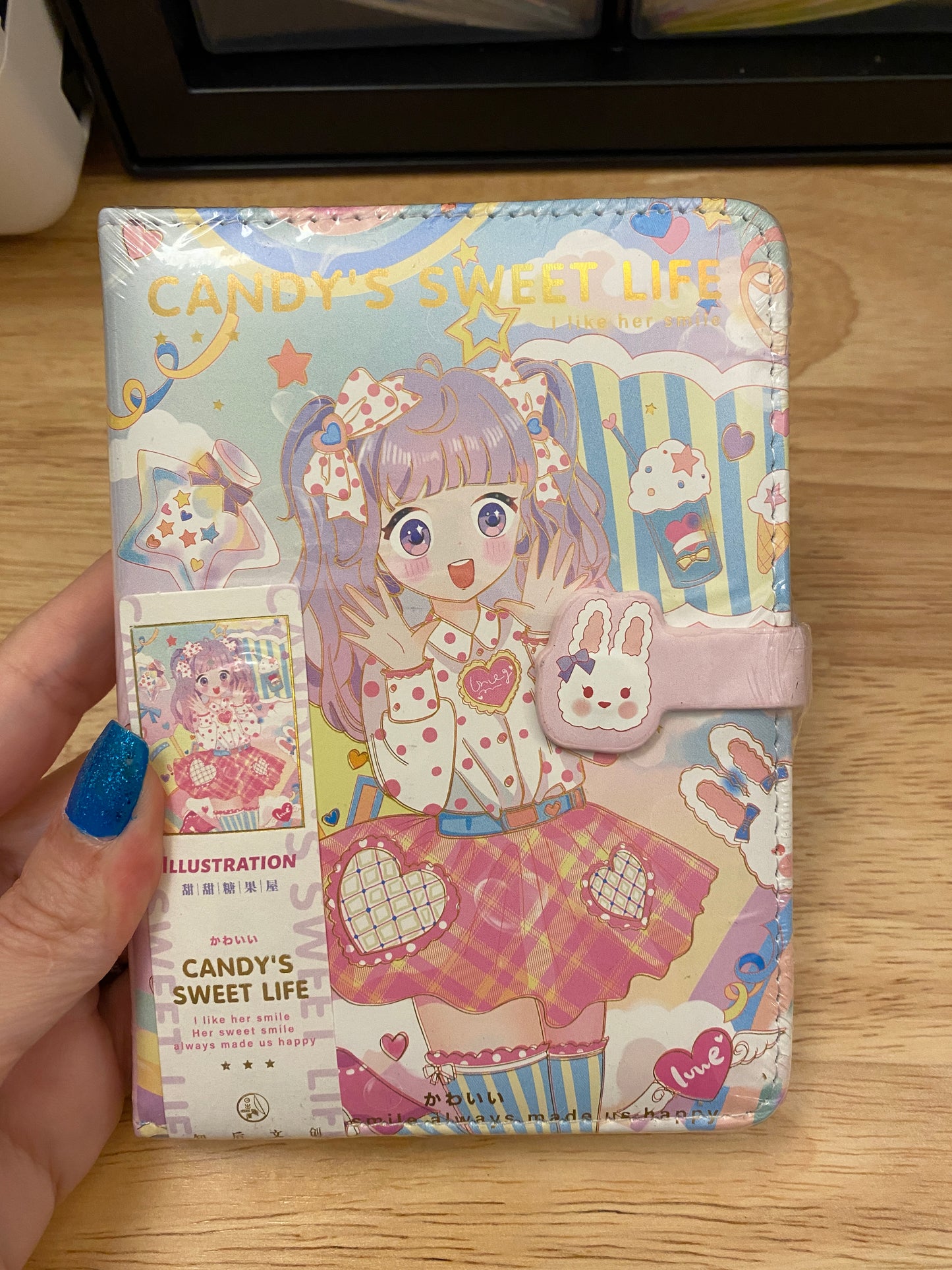 Cute Girl with Bunny Notebook Journal