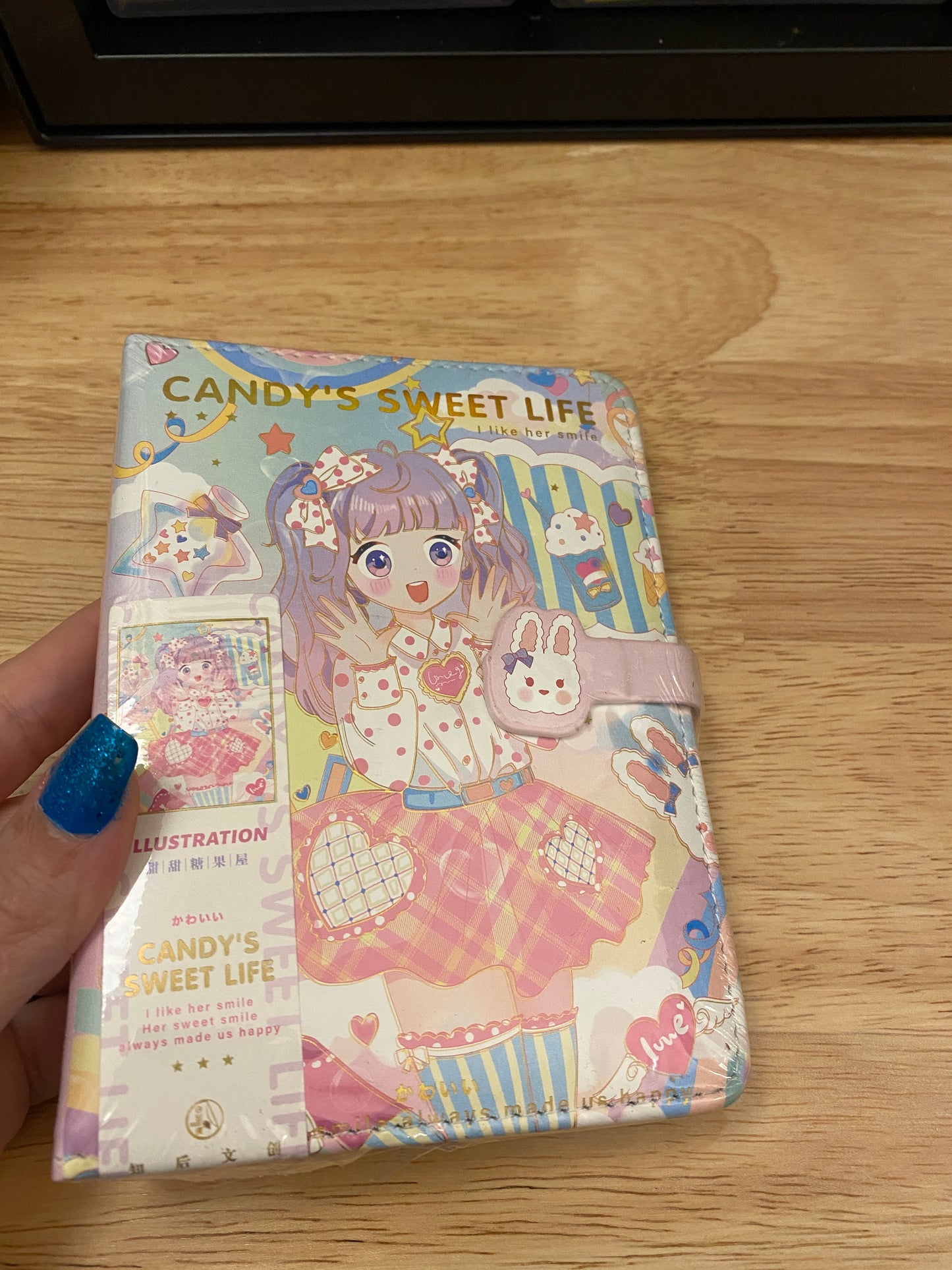 Cute Girl with Bunny Notebook Journal