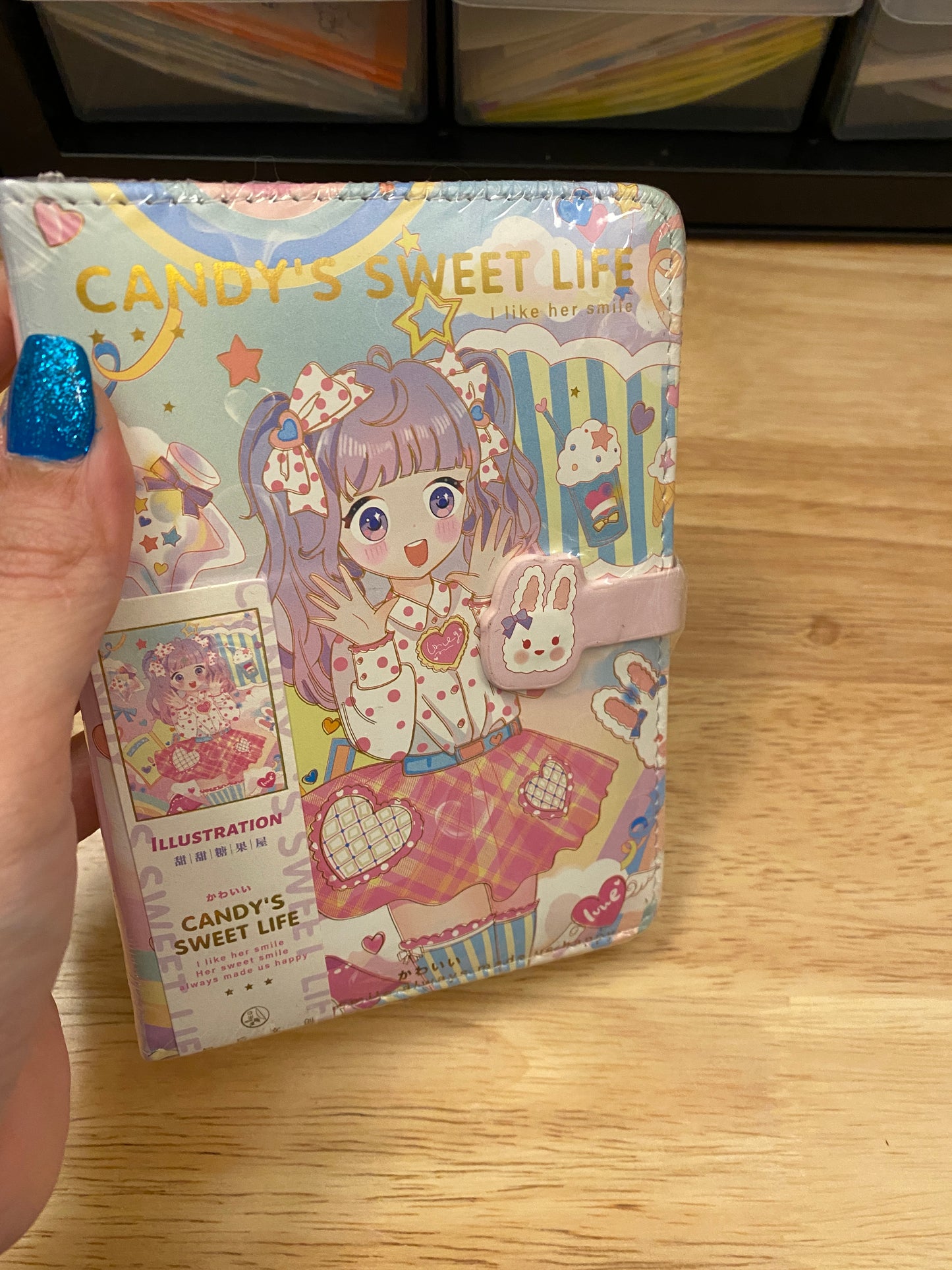 Cute Girl with Bunny Notebook Journal