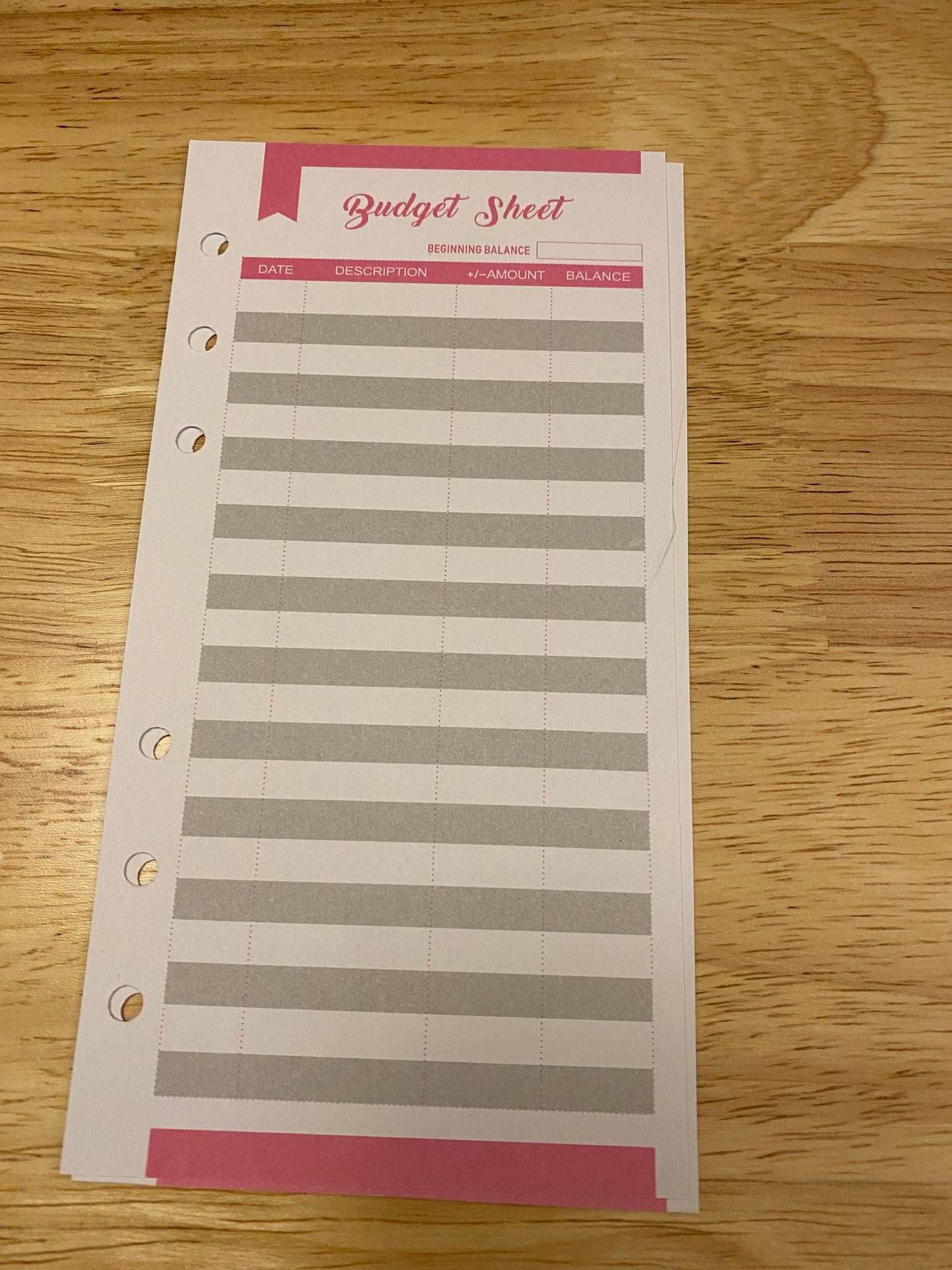 Cash Monthly Budgeting Sheets