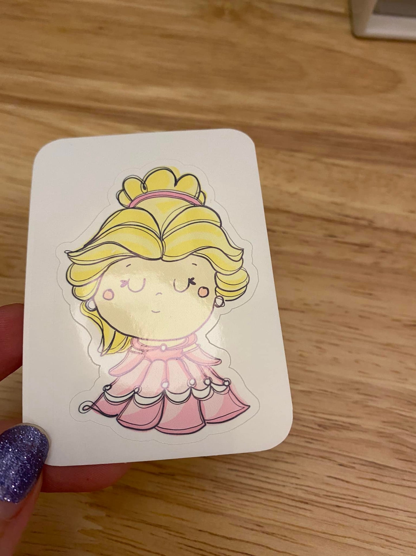 Princess in Pink dress STICKER