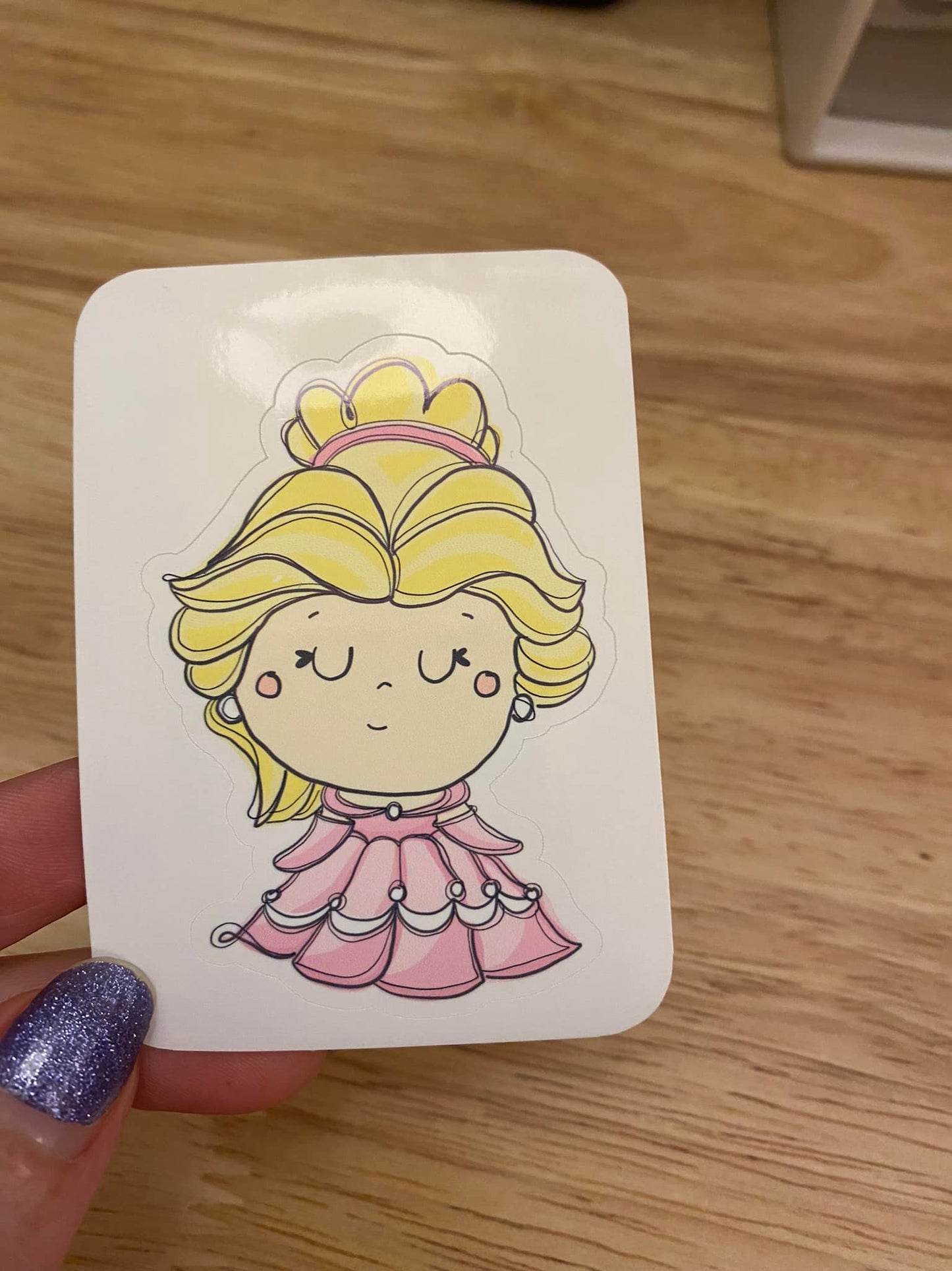 Princess in Pink dress STICKER