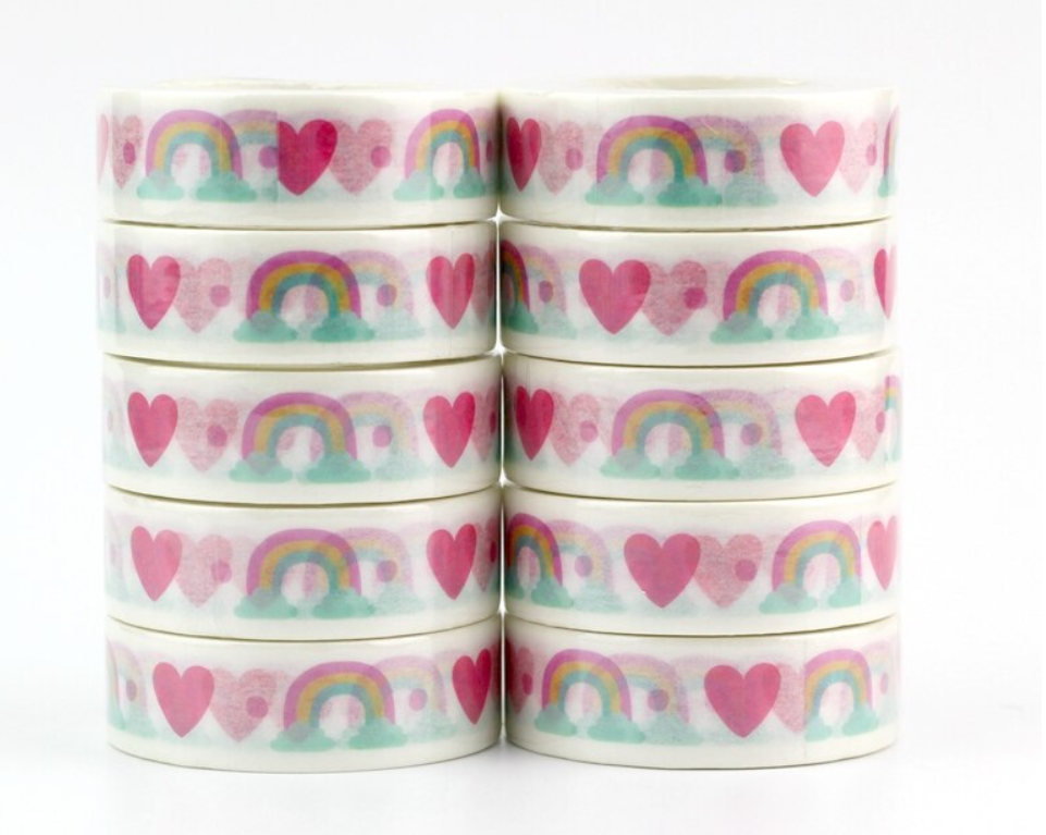 Big Roll of Rainbow Washi Tape