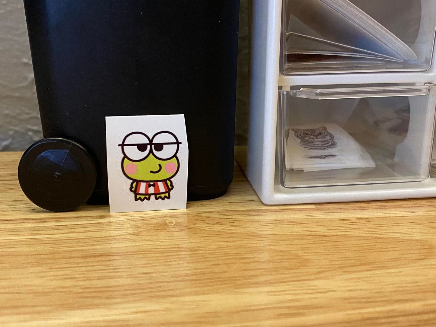 Cute Smug Green Frog Stickeer