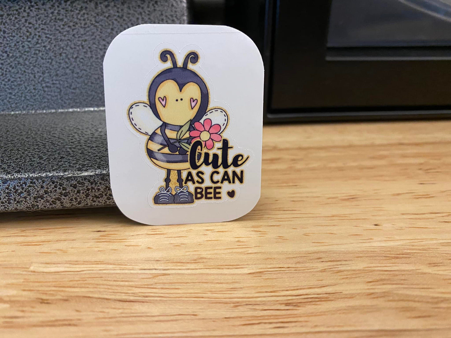Cute as Can Bee STICKER