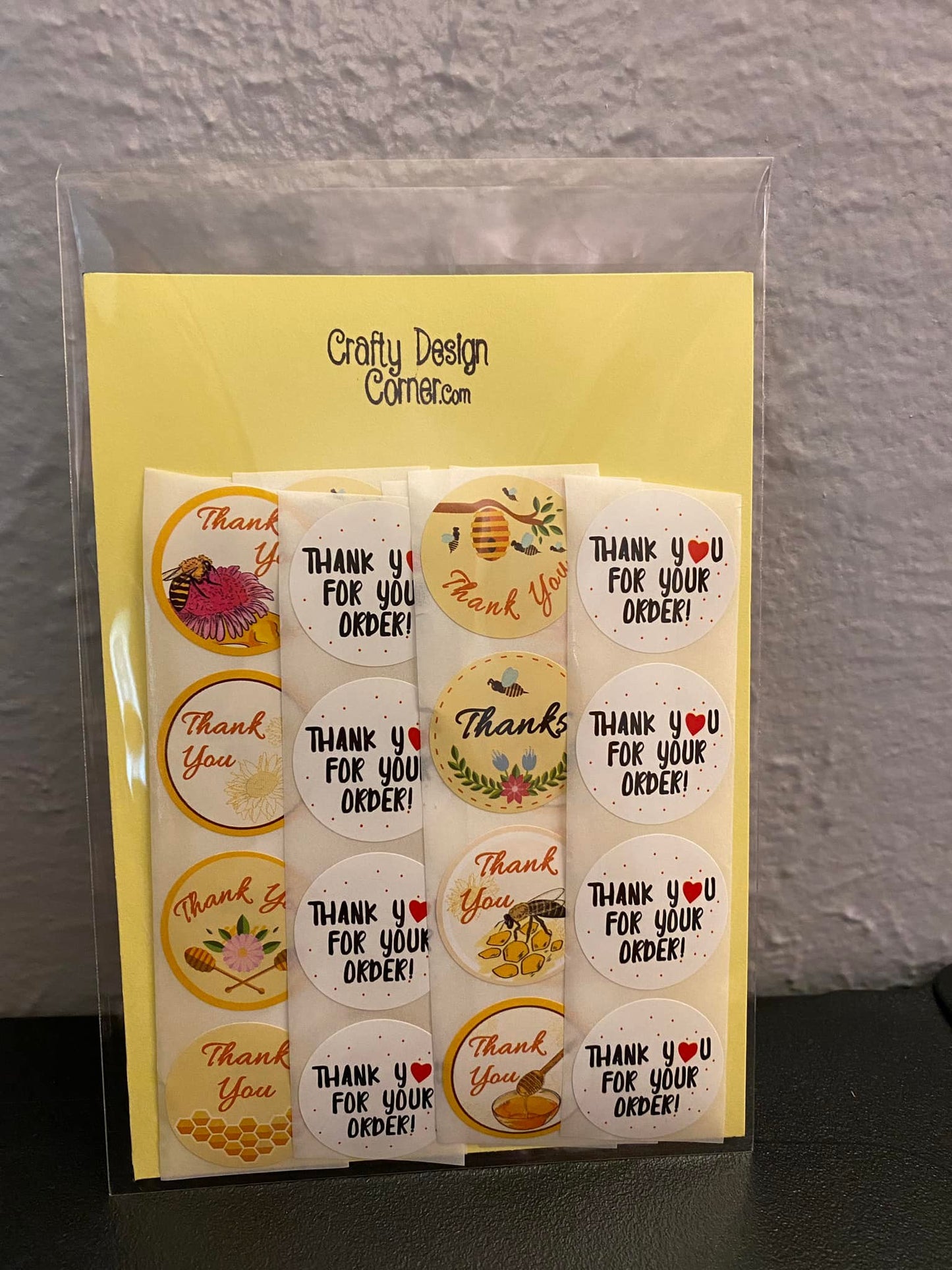 32 Bee Thank you Stickers