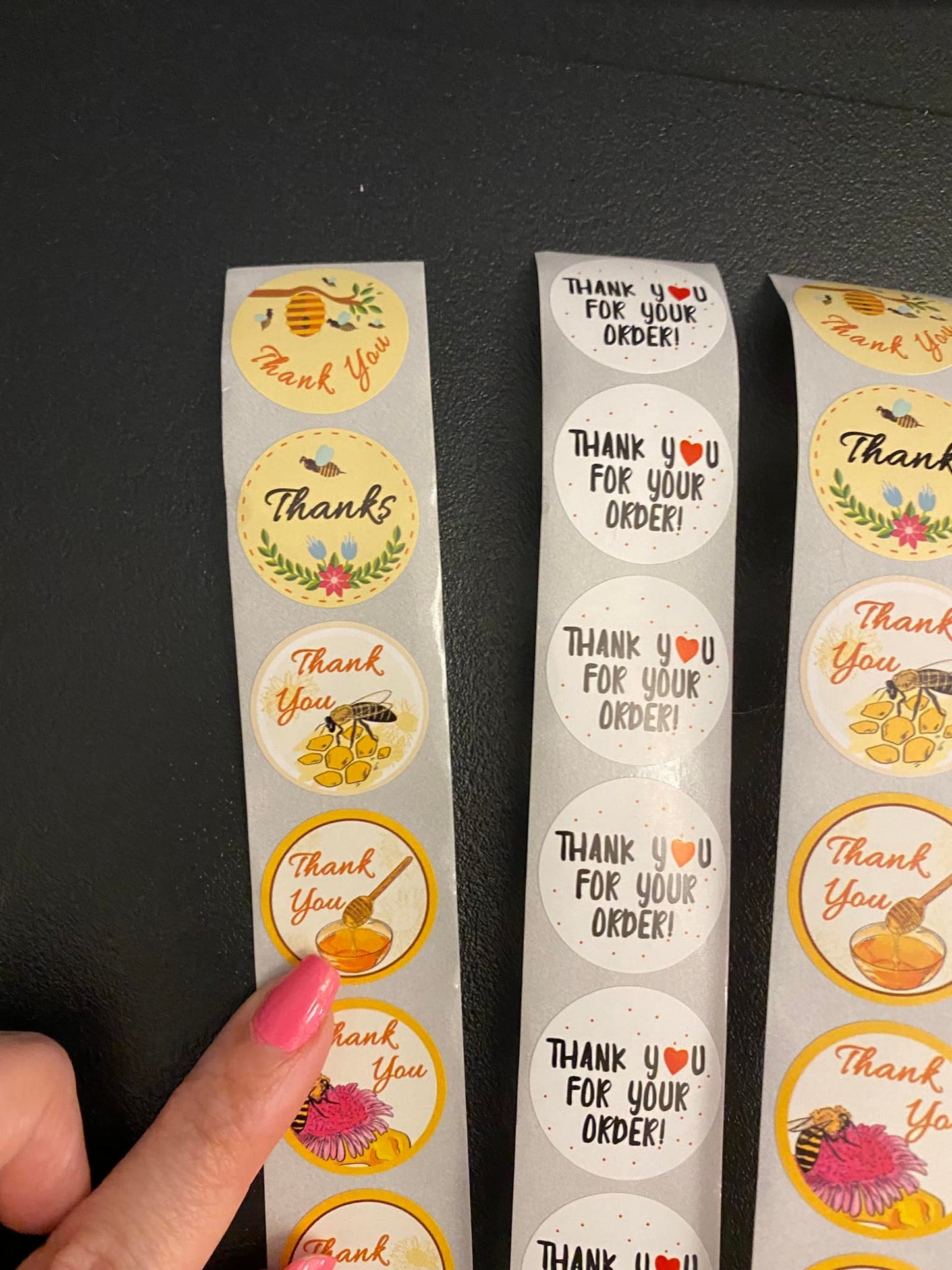 32 Bee Thank you Stickers