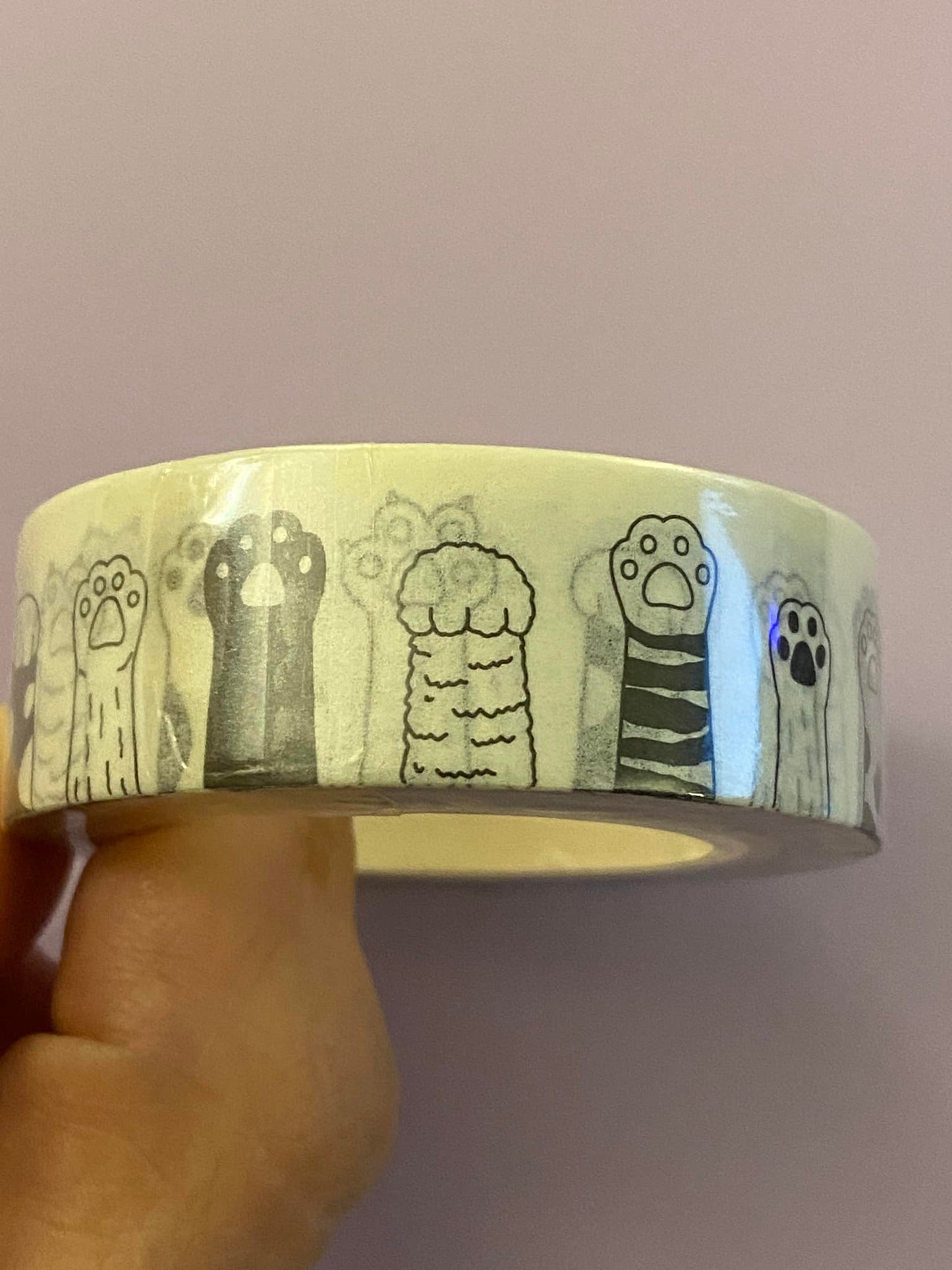 Big Roll of Cat Paws Washi Tape