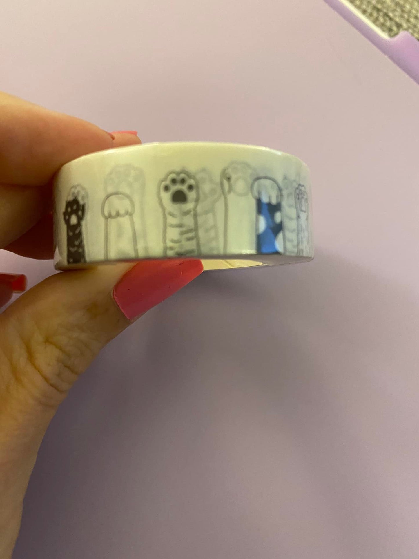Big Roll of Cat Paws Washi Tape
