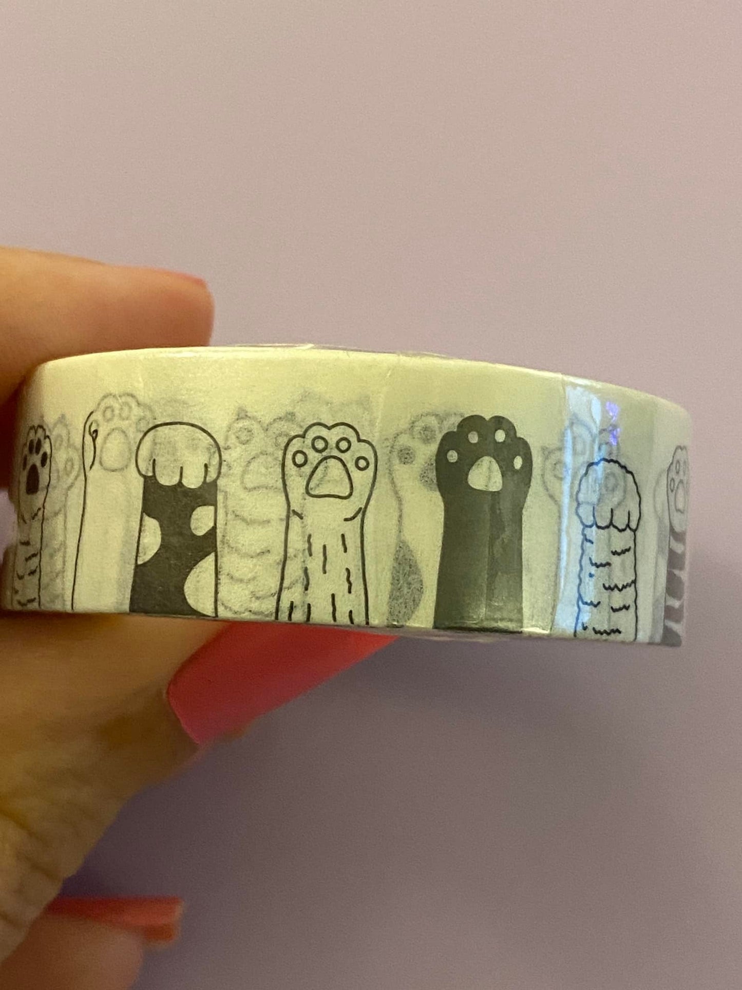 Big Roll of Cat Paws Washi Tape