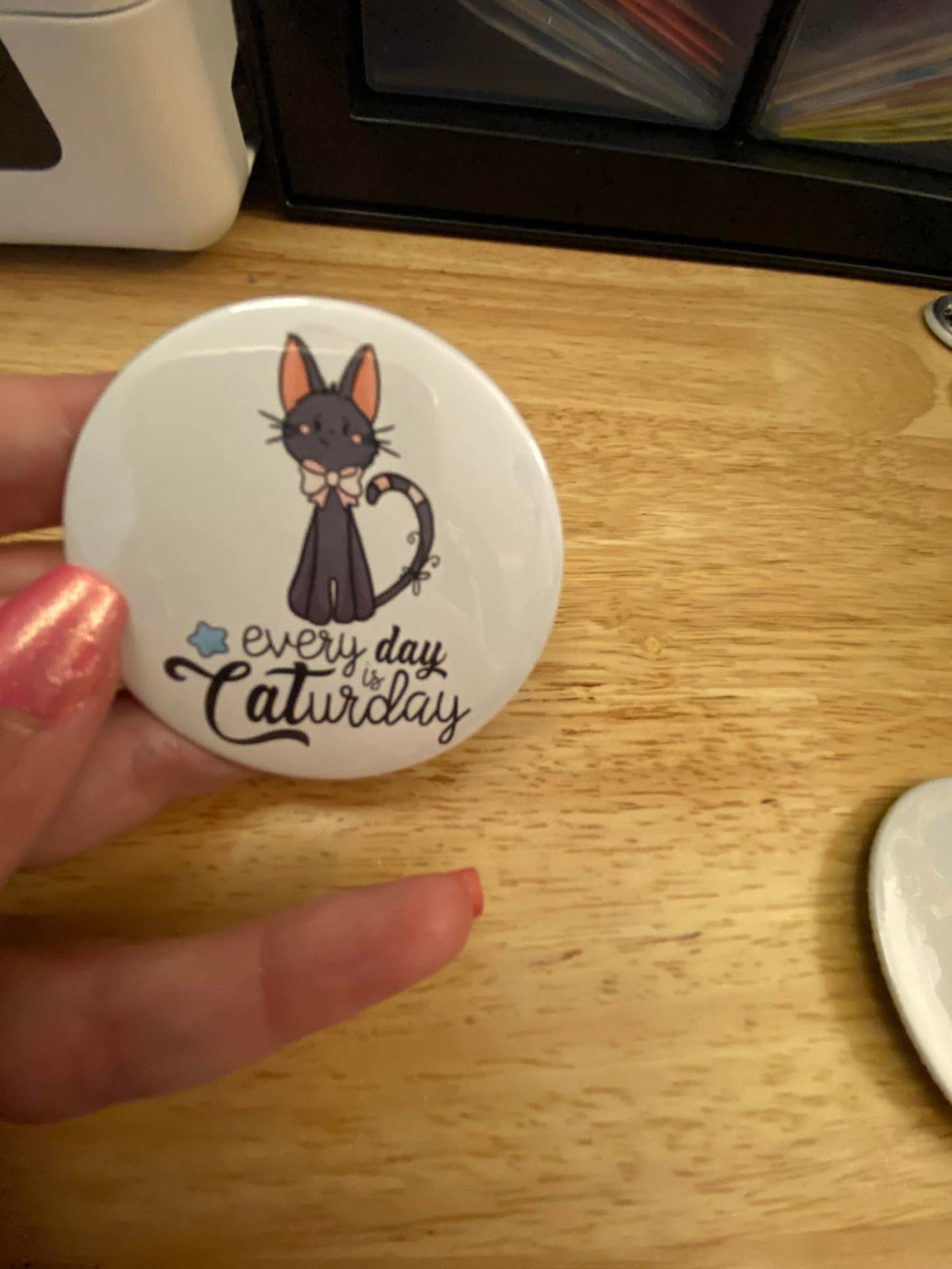 2.25" Button Pins & 1.25" Button Every Day is Caturday Pin
