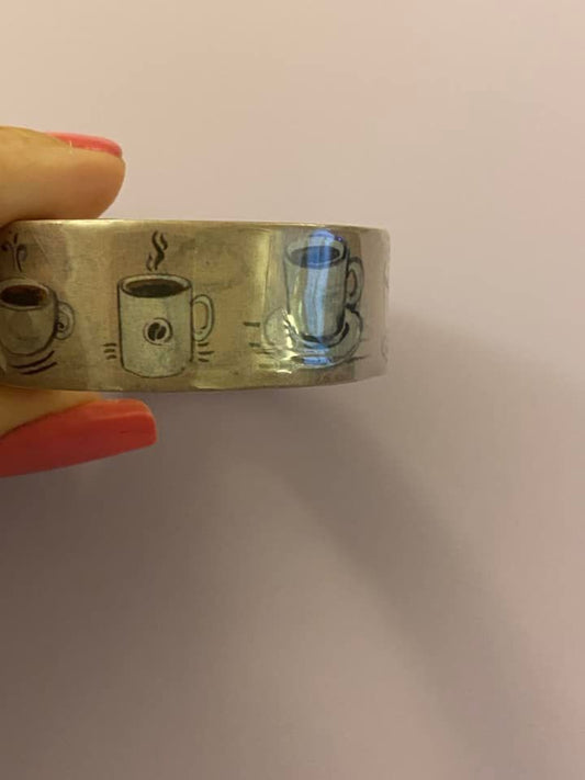 Big Roll of Coffee Cups Washi Tape