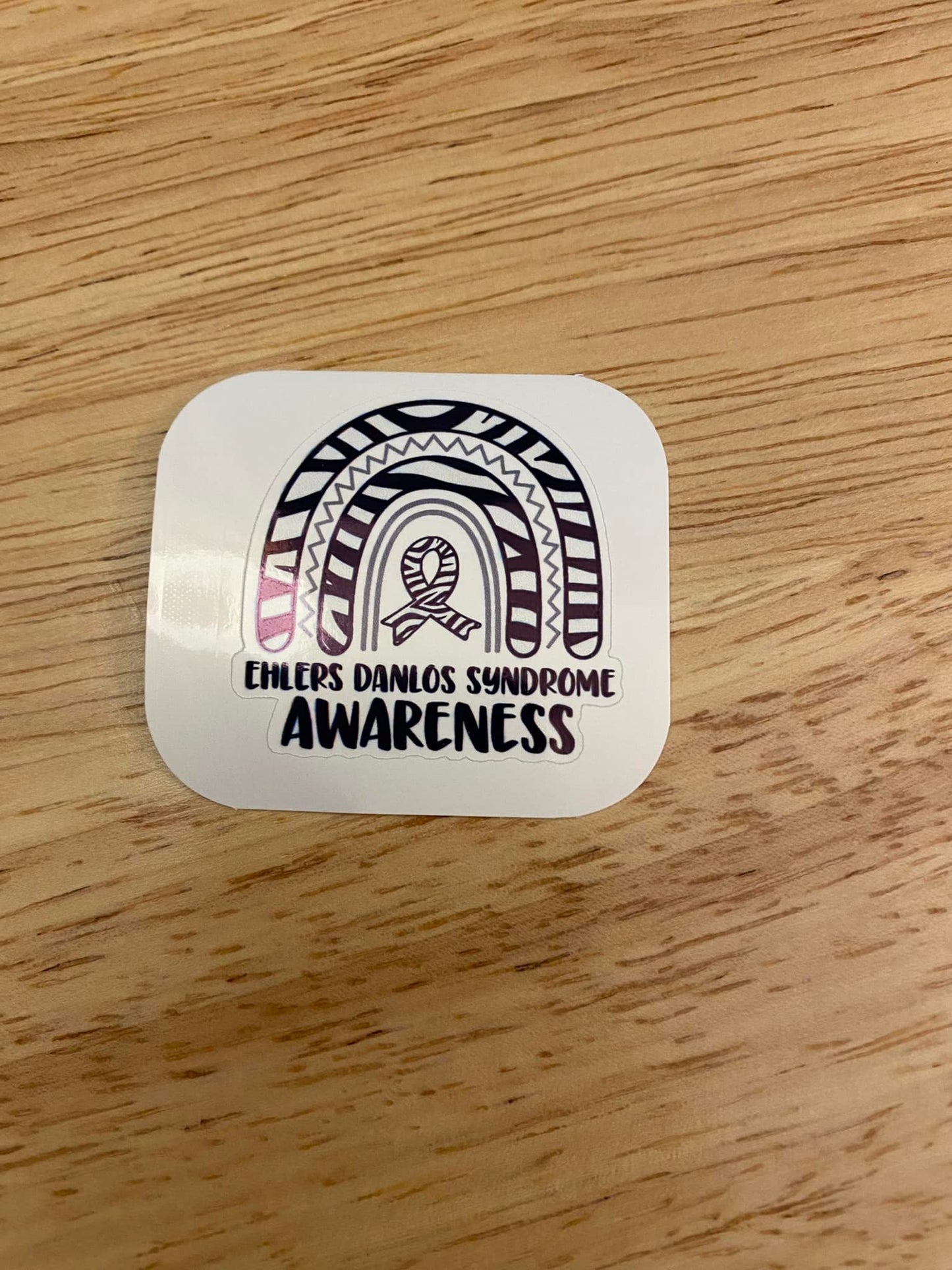 Zebra EDS Awareness Fragile not weak STICKER